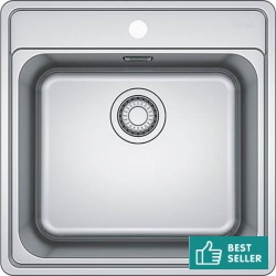 Sink Stainless (Steel) 51x51 material: Inox surface: Matt free nested 1 bowl, color: Chrome Stainless steel