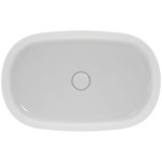 Νιπτήρας ελευθέρας τοποθέτησης 60x38x12 από πορσελάνη χωρίς οπή  χωρίς υπερχείλιση Silk White, χρώμα: Λευκό επιφάνεια: Ματ Ελευθέρας τοποθέτησης