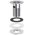 Βαλβίδα νιπτήρος, 1 1/4" χωρίς υπερχείλιση από ορείχαλκο επιφάνεια: Γυαλιστερή, χρώμα: Χρωμέ Βαλβίδες