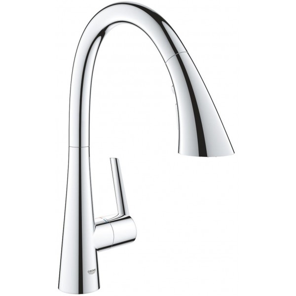 Kitchen tap Deck-mounted material: Brass With Pull-Out Spray 3 jets, color: Chrome surface: Glossy Deck-mounted Kitchen tap Deck-mounted material: Brass With Pull-Out Spray 3 jets, color: Chrome surface: Glossy Deck-mounted