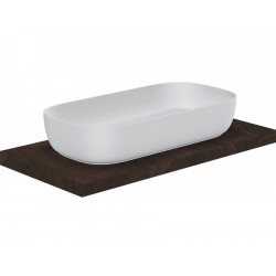 Νιπτήρας ελευθέρας τοποθέτησης 76x39x14 από πορσελάνη χωρίς οπή  χωρίς υπερχείλιση, χρώμα: Λευκό επιφάνεια: Γυαλιστερή