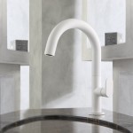Wash basin tap Deck-mounted L size material: Brass mixer With pop-up waste set, color: White surface: Matt Deck-mounted