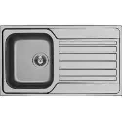 Sink Stainless (Steel) 86x50 material: Inox surface: Glossy left / right nested 1 bowl, color: Chrome Stainless steel