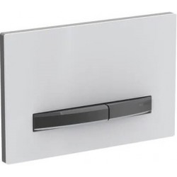 Flush wall plates for concealed cistern Actuation dual flush valve material: ABS, color: White surface: Glossy