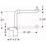 Sink siphon material: Plastic surface: Matt, color: White Sink siphon material: Plastic surface: Matt, color: White