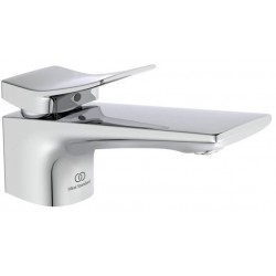 Μπαταρία νιπτήρος επικαθήμενη αναμεικτική από ορείχαλκο με βαλβίδα pop-up  χαμηλή, χρώμα: Χρωμέ επιφάνεια: Γυαλιστερή