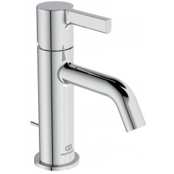 Wash basin tap Deck-mounted material: Brass mixer S size With pop-up waste set, color: Chrome surface: Glossy Deck-mounted