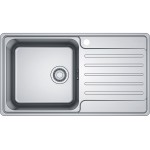 Sink Stainless (Steel) 86x48 material: Inox surface: Matt right nested 1 bowl, color: Chrome Stainless steel Sink Stainless (Steel) 86x48 material: Inox surface: Matt right nested 1 bowl, color: Chrome Stainless steel