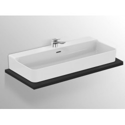Washbasin Free standing 100x45x12,5 material: Porcelain With one hole With overflow, color: White surface: Glossy