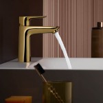 Wash basin tap Deck-mounted material: Brass mixer With pop-up waste set Μ size 110, Polished Gold Optic, color: Gold surface: Glossy Deck-mounted Wash basin tap Deck-mounted material: Brass mixer With pop-up waste set Μ size 110, Polished Gold Optic, color: Gold surface: Glossy Deck-mounted