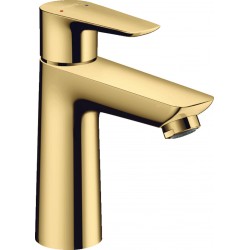 Wash basin tap Deck-mounted material: Brass mixer With pop-up waste set Μ size 110, Polished Gold Optic, color: Gold surface: Glossy Deck-mounted