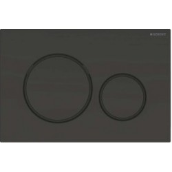 Flush wall plates for concealed cistern dual flush valve material: ABS Mechanical with string, color: Black surface: Glossy Flush plates