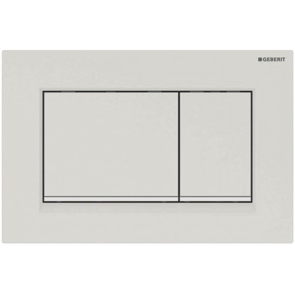 Πλακέτα εντοιχιζόμενου καζανακίου εύκολο καθάρισμα από ABS διπλής ενέργειας μηχανικά, χρώμα: Λευκό επιφάνεια: Ματ Πλακέτες