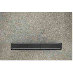 Flush wall plates for concealed cistern dual flush valve material: Metal Mechanical with string, color: Grey surface: Glossy Flush plates