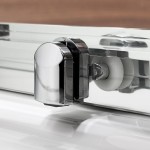 Καμπίνα ντουζιέρας ορθογώνια 120x80x185 6mm συρόμενη Safe Clean glass επιφάνεια: Γυαλιστερή, χρώμα: Χρωμέ Ορθογώνιες