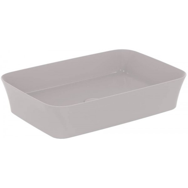 Νιπτήρας ελευθέρας τοποθέτησης 55x38x12,5 από πορσελάνη χωρίς οπή  χωρίς υπερχείλιση Concrete, χρώμα: Γκρι επιφάνεια: Ματ Ελευθέρας τοποθέτησης