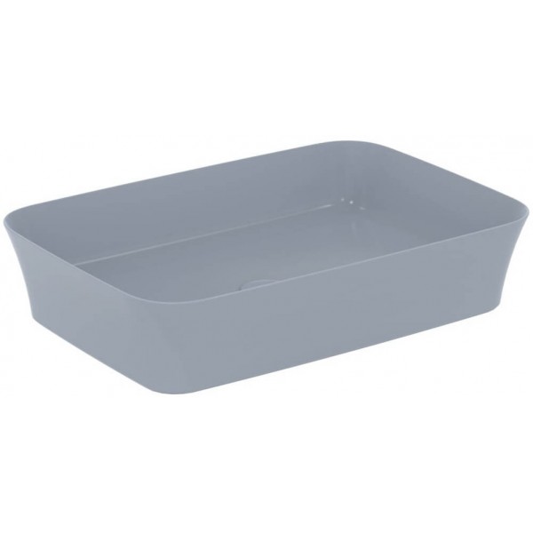 Washbasin Free standing 55x38x12,5 material: Porcelain Without hole Without overflow Powder, color: Blue surface: Matt Free standing