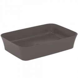 Νιπτήρας ελευθέρας τοποθέτησης 55x38x12,5 από πορσελάνη χωρίς οπή  χωρίς υπερχείλιση Slate Grey, χρώμα: Γκρι Σκούρο επιφάνεια: Ματ