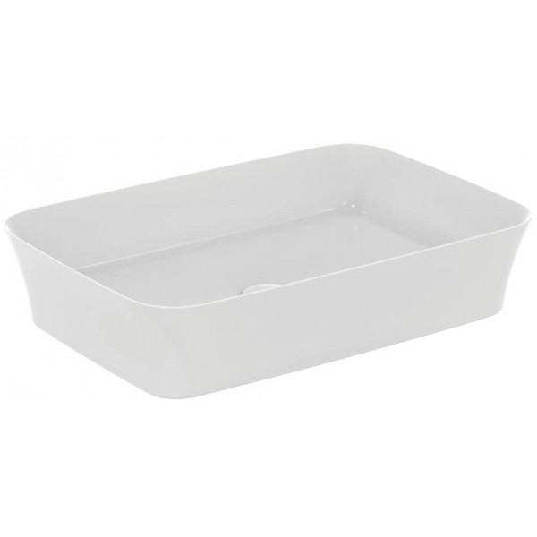 Washbasin Free standing 55x38x12,5 material: Porcelain Without hole Without overflow Silk white, color: White surface: Matt Free standing