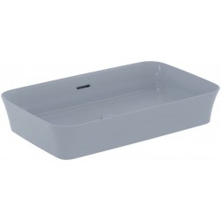 Νιπτήρας ελευθέρας τοποθέτησης 55x38x12 από πορσελάνη με υπερχείλιση χωρίς οπή  Concrete, χρώμα: Γκρι επιφάνεια: Ματ