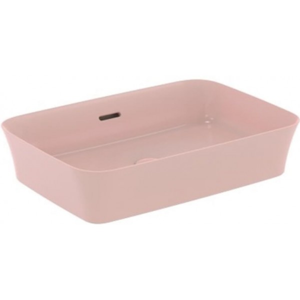Washbasin Free standing 55x38x12 material: Porcelain With overflow Without hole Nude, color: Pink surface: Glossy Free standing