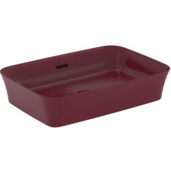 Νιπτήρας ελευθέρας τοποθέτησης 55x38x12 από πορσελάνη με υπερχείλιση χωρίς οπή  Pomegranate, χρώμα: Μωβ επιφάνεια: Ματ Ελευθέρας τοποθέτησης