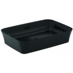 Washbasin Free standing 55x38x12 material: Porcelain With overflow Without hole Black Matt, color: Black surface: Matt Free standing