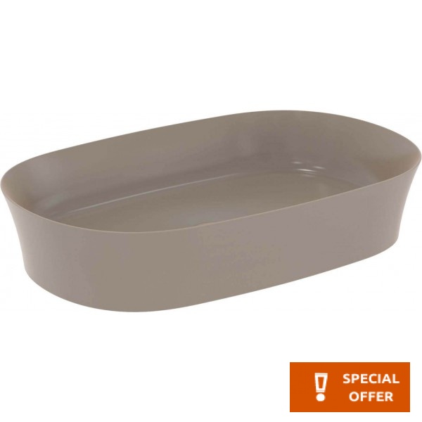 Washbasin Free standing 60x38x12 material: Porcelain Without hole Without overflow Kashmir, color: Brown surface: Matt Free standing