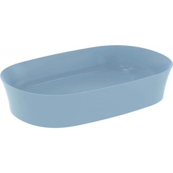 Washbasin Free standing 60x38x12 material: Porcelain Without hole Without overflow Powder, color: Blue surface: Matt Free standing