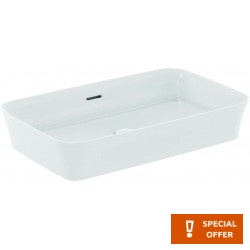 Washbasin Free standing 65x40x12 material: Porcelain With overflow Without hole Silk white, color: White surface: Matt Free standing