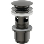 Waste Valve Magnetic Grey With overflow material: Brass surface: Satin, color: Grey Waste overflows Waste Valve Magnetic Grey With overflow material: Brass surface: Satin, color: Grey Waste overflows