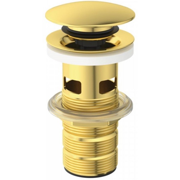 Waste Valve Brushed Gold With overflow material: Brass surface: Brushed, color: Gold Waste overflows Waste Valve Brushed Gold With overflow material: Brass surface: Brushed, color: Gold Waste overflows