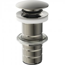 Waste Valve Silver Storm Without overflow material: Brass surface: Brushed, color: Chrome Waste overflows