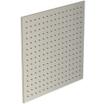 Κεφαλή ντους επίτοιχος τύπος / οροφής 40x40 από ορείχαλκο 1 ροής Silver storm, χρώμα: Χρωμέ επιφάνεια: Βουρτσισμένη Κεφαλές ντους