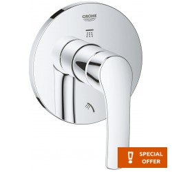 Diverter for concealed shower tap Wall-mounted - external part material: Brass 3 way, color: Chrome surface: Glossy