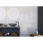 Ψηφίδα πισίνας 2,5x2,5 Ισπανίας, σχήμα: Τετράγωνο Α’ διαλογής, απόχρωση: Λευκό Ψηφίδες