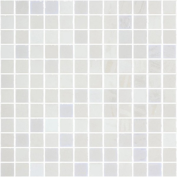 Pool mosaic 2,5x2,5 Spain, shape: Square 1st choice, hue: White Mosaics for pool