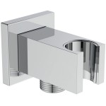 Shower holder Fixed With Outlet elbow material: Brass, color: Chrome surface: Glossy Shower holder Fixed With Outlet elbow material: Brass, color: Chrome surface: Glossy
