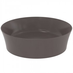 Washbasin Free standing 40x40x12 material: Porcelain Without hole Without overflow Slate grey, color: Dark Grey surface: Matt Free standing