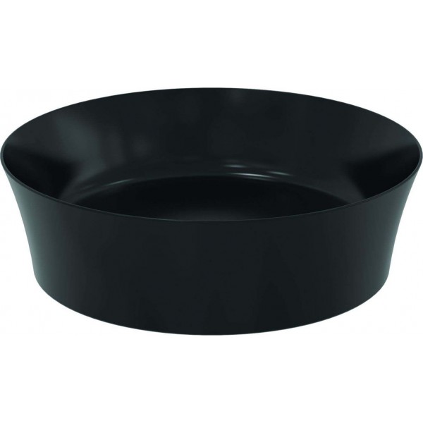 Washbasin Free standing 40x40x12 material: Porcelain Without hole Without overflow Black matt, color: Black surface: Matt Free standing