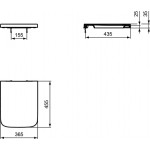 Κάλυμμα λεκάνης soft closing Wrapover, χρώμα: Λευκό Καλύμματα