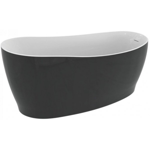 Bathtub Free standing/ Built-in 180x85x76 material: Acrylic surface: Matt, color: White/Black no grab bars Free standing/ Built-in Bathtub Free standing/ Built-in 180x85x76 material: Acrylic surface: Matt, color: White/Black no grab bars Free standing/ Built-in