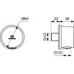 Provision Silver Storm, color: Chrome surface: Brushed Outlet elbows