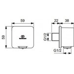 Παροχή Silver Storm, χρώμα: Χρωμέ επιφάνεια: Βουρτσισμένη Παροχές ντους