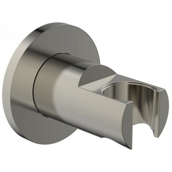 Στήριγμα ντους σταθερό από ορείχαλκο διάμετρος Φ57mm, Silver Storm, χρώμα: Χρωμέ επιφάνεια: Βουρτσισμένη Στηρίγματα ντους