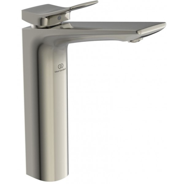 Wash basin tap Deck-mounted for free-standing washbasin material: Brass mixer With pop-up waste set Silver Storm, color: Chrome surface: Brushed Deck-mounted Wash basin tap Deck-mounted for free-standing washbasin material: Brass mixer With pop-up waste set Silver Storm, color: Chrome surface: Brushed Deck-mounted