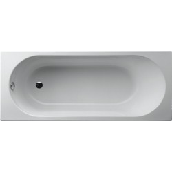 Bathtub Rectangular 170x75 material: Acrylic, color: White no grab bars surface: Glossy