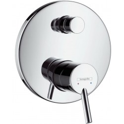 Shower tap Wall-mounted external part 2 way material: Brass mixer With plate without hand shower, hose and holder iBOX, color: Chrome surface: Glossy Wall-mounted - external part