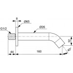 Εκροή (στόμιο) 16cm επίτοιχος τύπος Magnetic Grey από ορείχαλκο, χρώμα: Γκρι επιφάνεια: Βουρτσισμένη Στόμια (ρουξούνια) Εκροή (στόμιο) 16cm επίτοιχος τύπος Magnetic Grey από ορείχαλκο, χρώμα: Γκρι επιφάνεια: Βουρτσισμένη Στόμια (ρουξούνια)