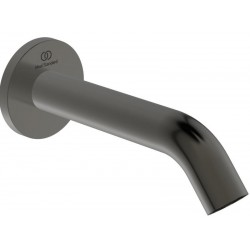 Εκροή (στόμιο) 16cm επίτοιχος τύπος Magnetic Grey από ορείχαλκο, χρώμα: Γκρι επιφάνεια: Βουρτσισμένη